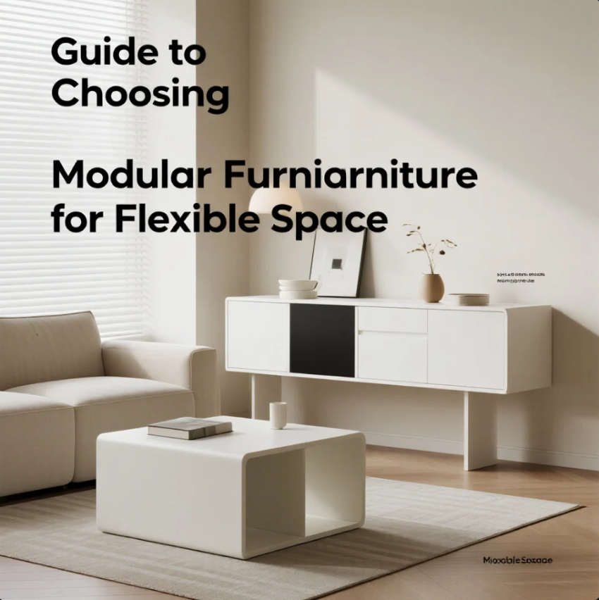 Tata ruang modern dengan furnitur modular yang dapat berubah konfigurasi